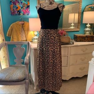 Zara Leopard Print Sequined Skirt